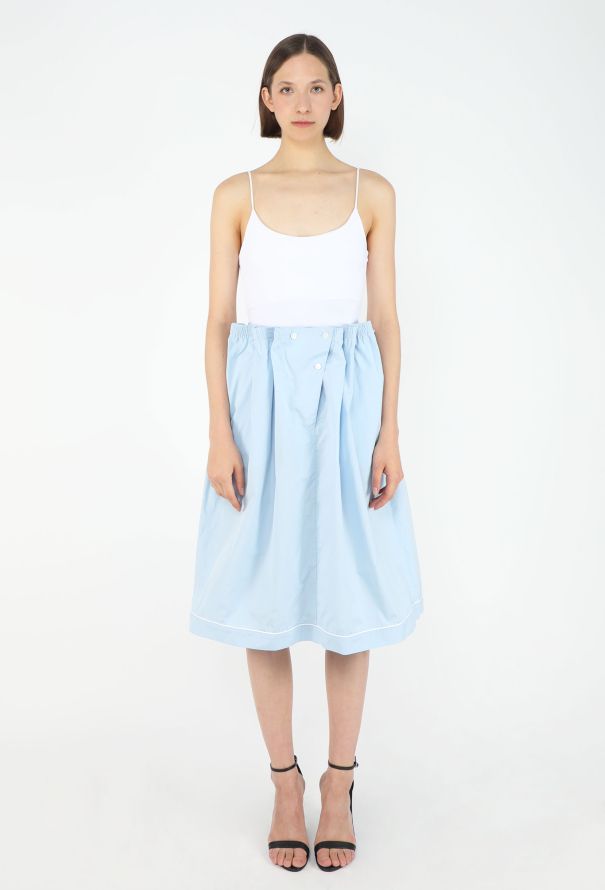 Prada F/W 2025 Cotton Ruched Skirt - 3
