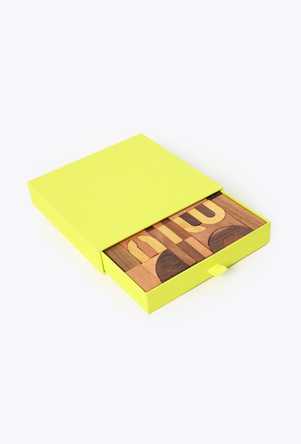 Miu Miu Wooden Block Puzzle Set - 3