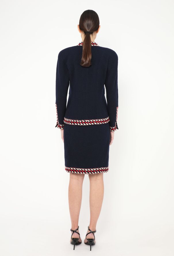 Chanel Haute Couture F/W 1986 Bouclé Trim Ensemble - 7 Chanel Haute Couture F/W 1986 Bouclé Trim Ensemble - 7