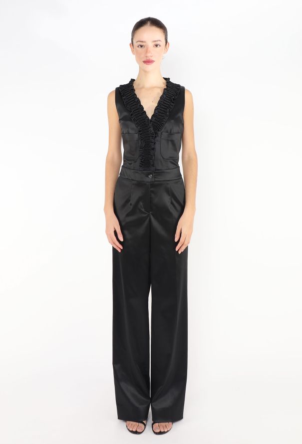Chanel 2016 Ruffled Smoking Jumpsuit - 3