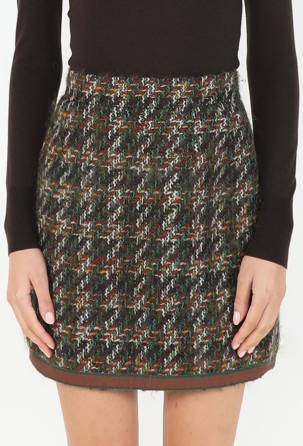 Chanel Fall 1991 Mohair Tweed Skirt - 3