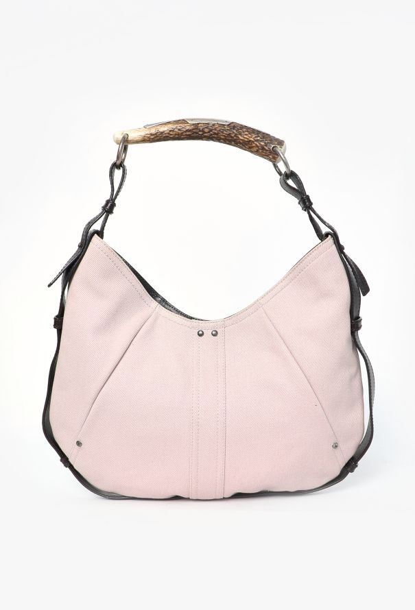 Saint Laurent Early 2000s Denim Mombasa Bag - 5