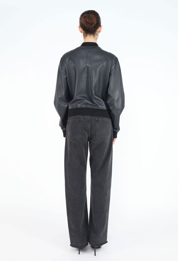 Céline Classic Lambskin Bomber Jacket - 5