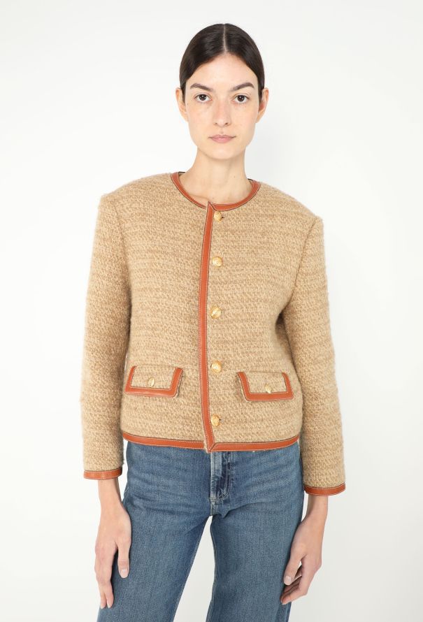 Céline 2021 Embossed Bouclé Jacket - 2
