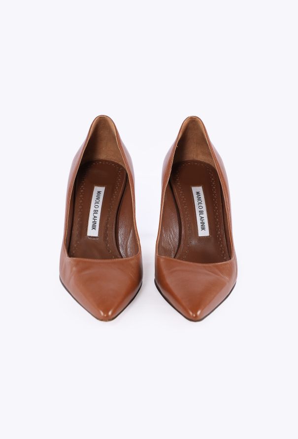 Manolo Blahnik Alex Leather Stiletto Pumps - 3