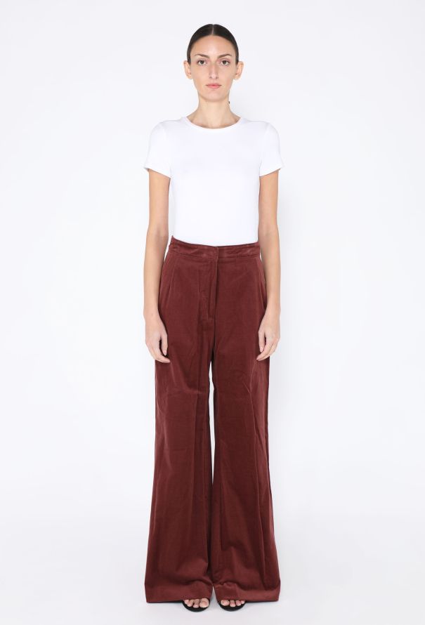Dries Van Noten F/W 2023 Pantery Velvet Trousers - 3
