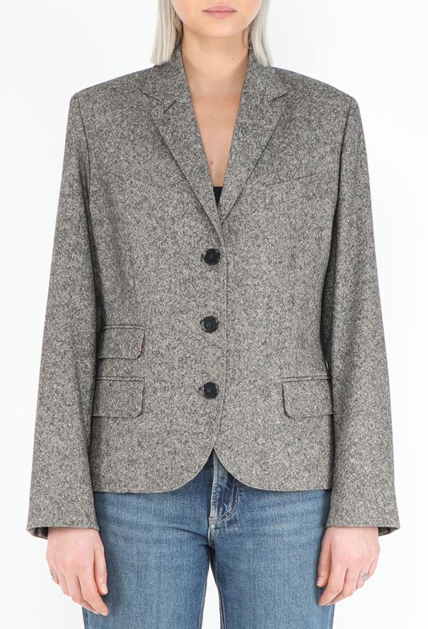 Hermès Cashmere Harris Tweed Blazer - 1