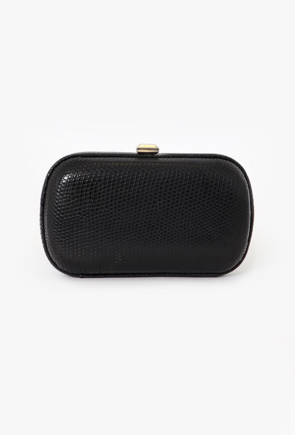 Bottega Veneta Black Lizard Clutch - 3