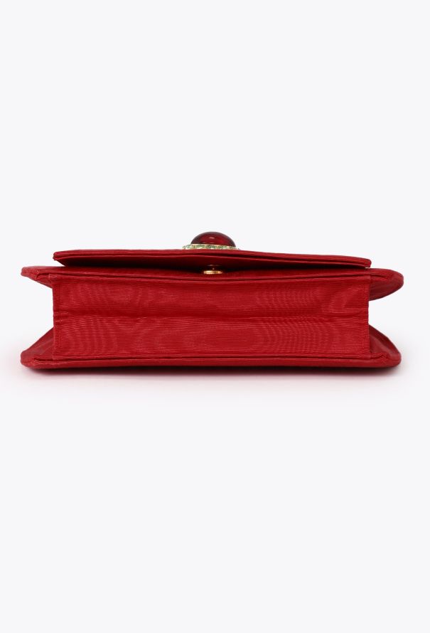 Saint Laurent '80 Couture Red Silk Clutch - 6