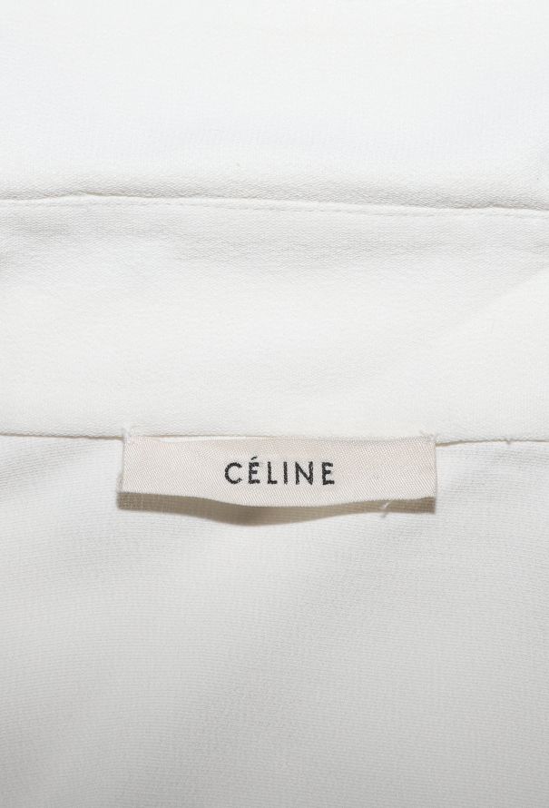 Céline Pre-Fall 2013 Pearl Crêpe Blouse - 7