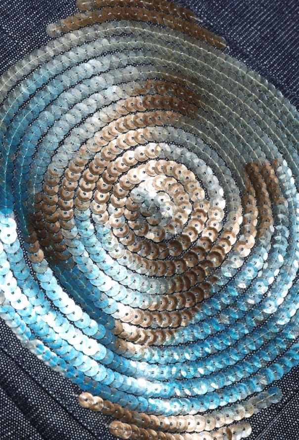 Chanel Denim Sequin 'CC' Jacket, 2000 - 8