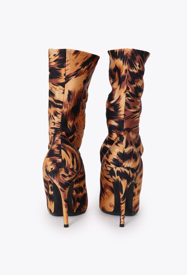 Balenciaga 2017 Leopard Knife Sock Boots - 4 Balenciaga 2017 Leopard Knife Sock Boots - 4