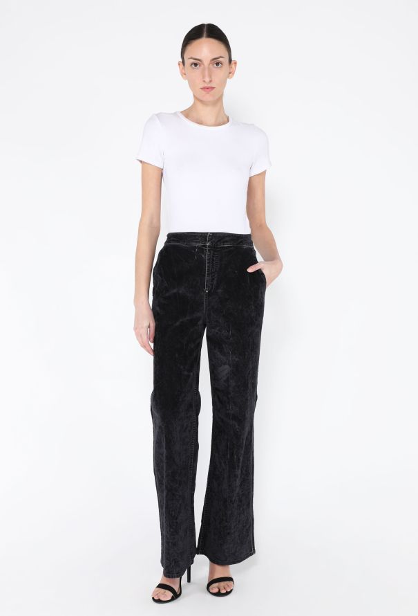 Loewe F/W 2023 Crushed Velvet Jeans - 3