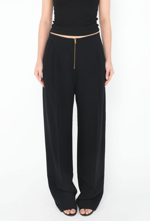 Céline S/S 2011 Crêpe Zipper Trousers - 4