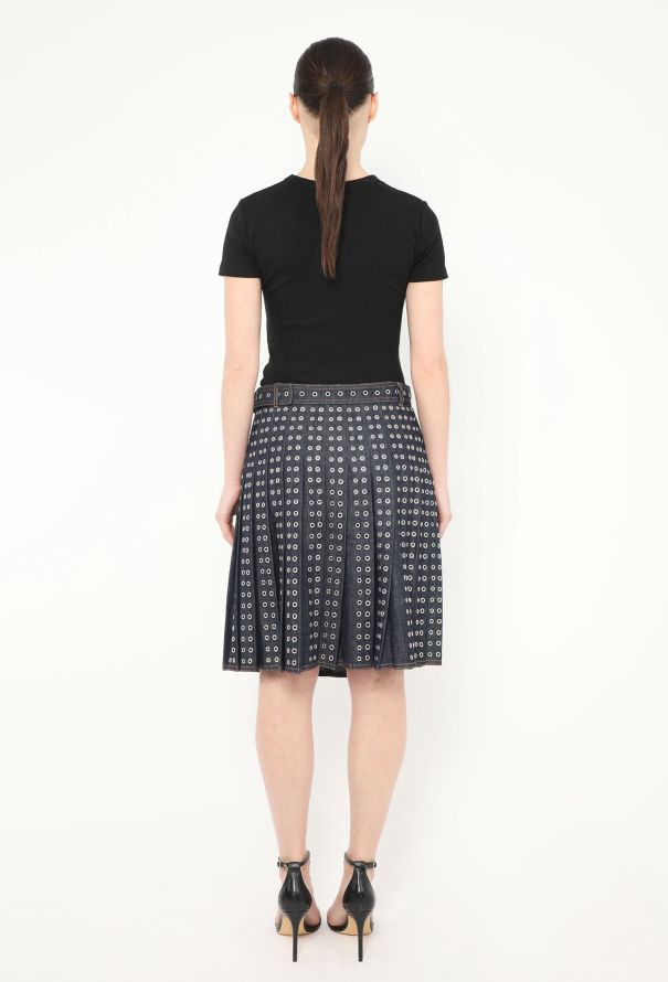 Dior Pre-Fall 2022 Eyelet Denim Skirt - 5 Dior Pre-Fall 2022 Eyelet Denim Skirt - 5