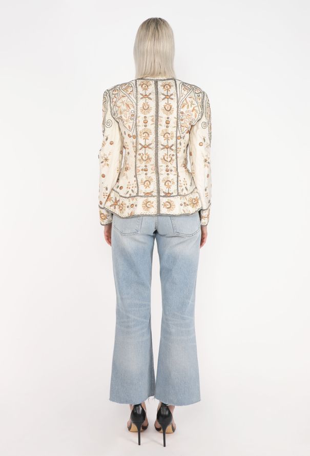 Hand-Embroidered Silk Jacket, 1990s - 5
