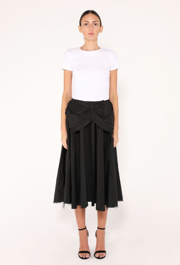 Maison Margiela 2024 Transformable Taffeta Draped Skirt - 1