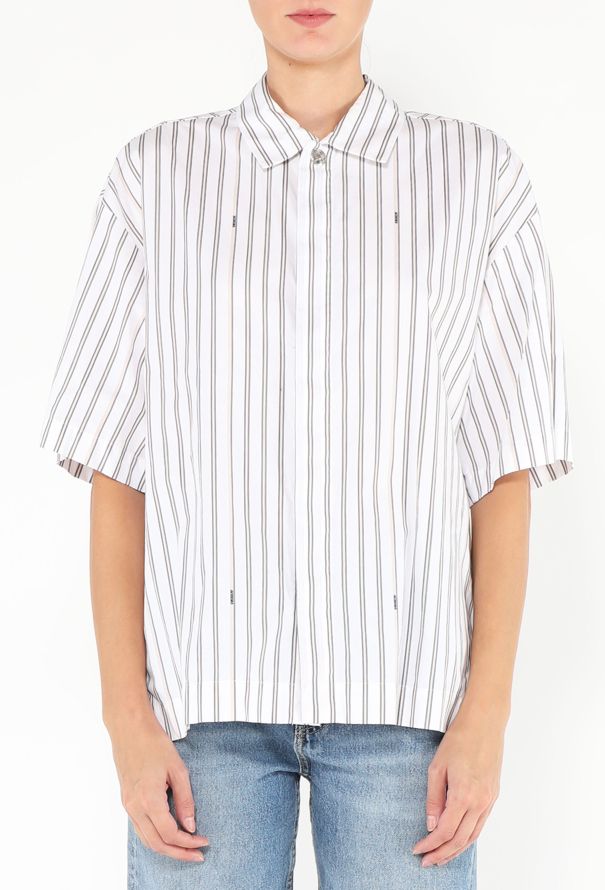 Jacquemus 2024 La Chemise Manches Courte Striped Shirt - 1