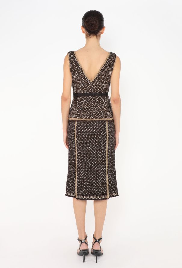 Prada F/W 2000 Tweed Skirt Ensemble - 6