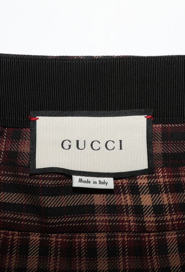 Gucci Resort 2019 Tartan Pleated Skirt - 7