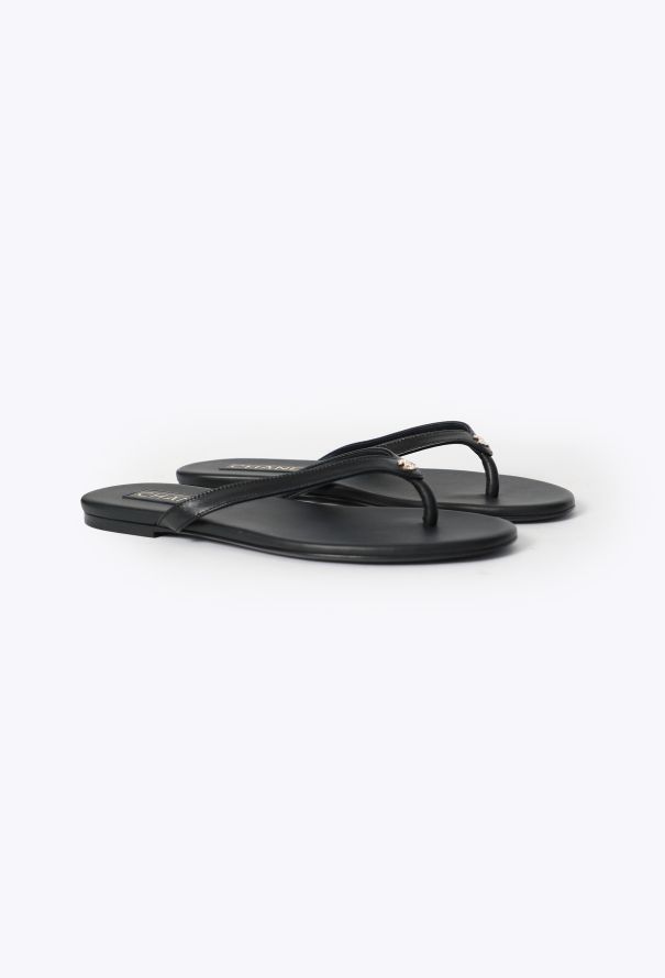 Chanel 2025 Classic Leather ‘CC’ Flip-Flops - 3