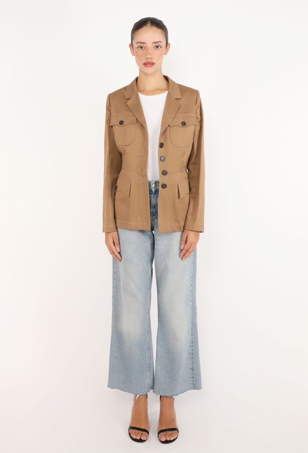 Alaïa Gabardine Safari Jacket, S/S 2015 - 5