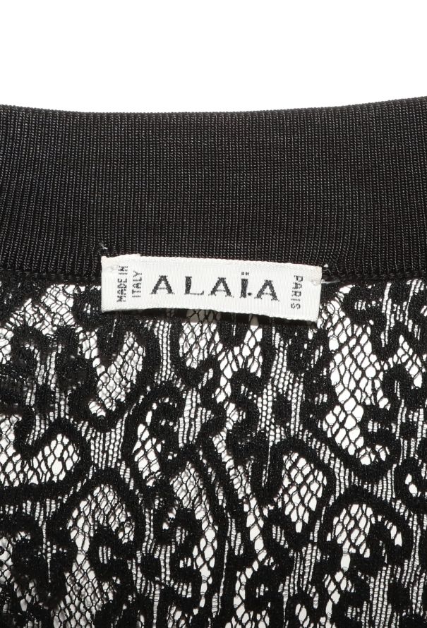 Alaïa ICONIC F/W 1990 Lace Bodycon Dress - 7