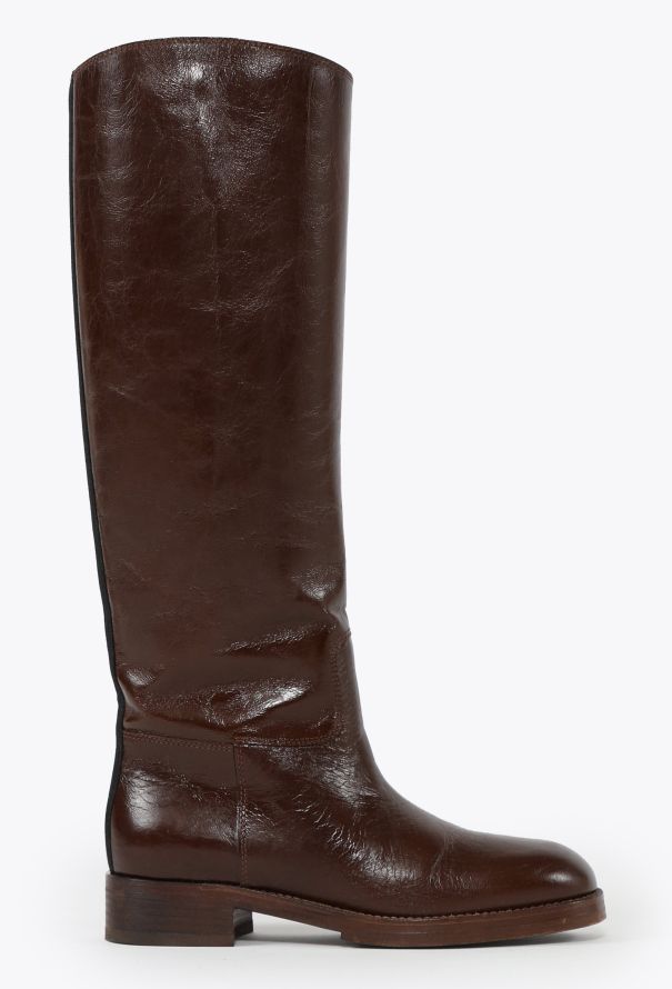 Chanel Leather 'CC' Riding Boots - 5