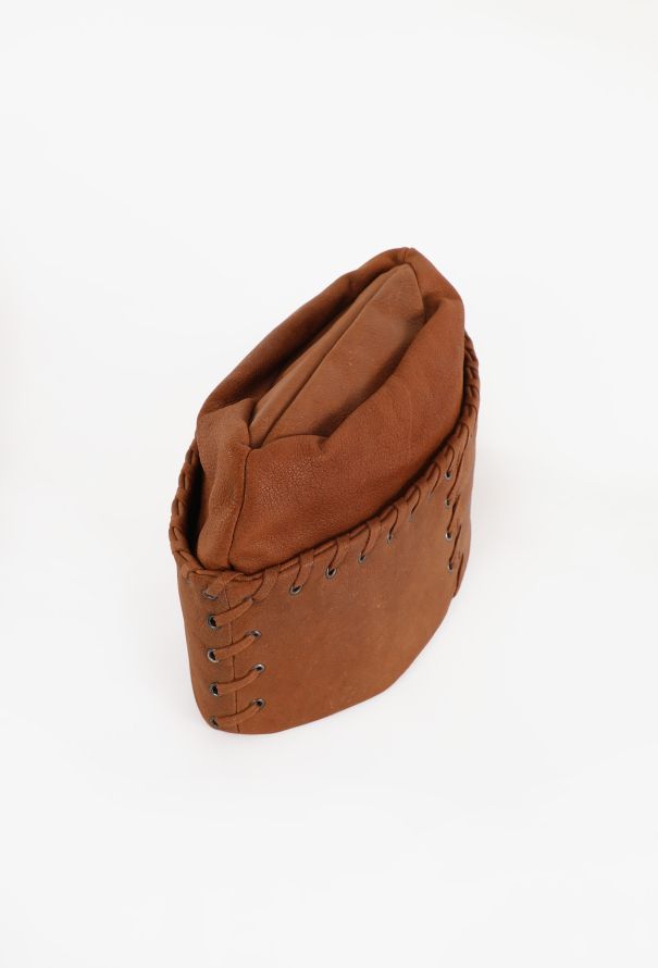 Prada Whipstitch Leather Hat, 2004 - 2