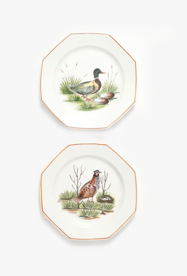 Dior 1950s Hand-Painted Plate Set - 1