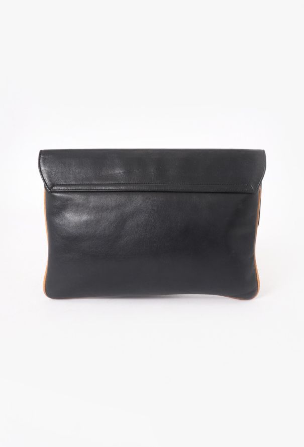 Céline '70s Black Calèche Clutch - 3 Céline '70s Black Calèche Clutch - 3