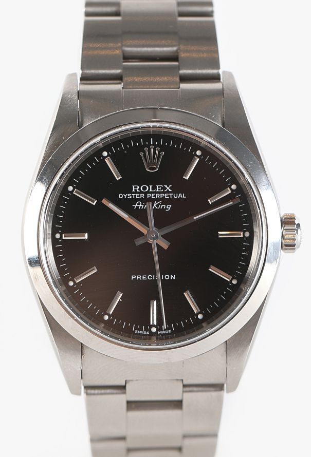Rolex Air-King Black Dial & Stainless Steel Watch - 4