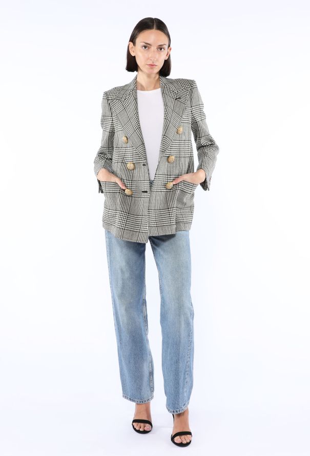 Valentino Houndstooth Double-Breasted Blazer, Resort 2025 - 1