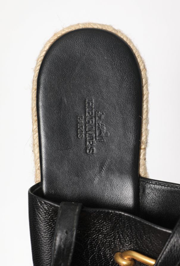 Hermès Eloïse Leather Espadrilles - 5