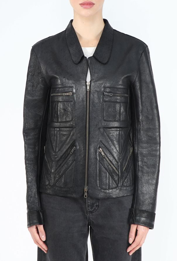 Balenciaga Le Dix F/W 2000 Leather Zip Jacket - 1
