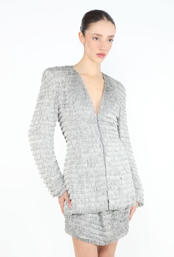 Norma Kamali 1980 Tiered Fringe Ensemble - 1