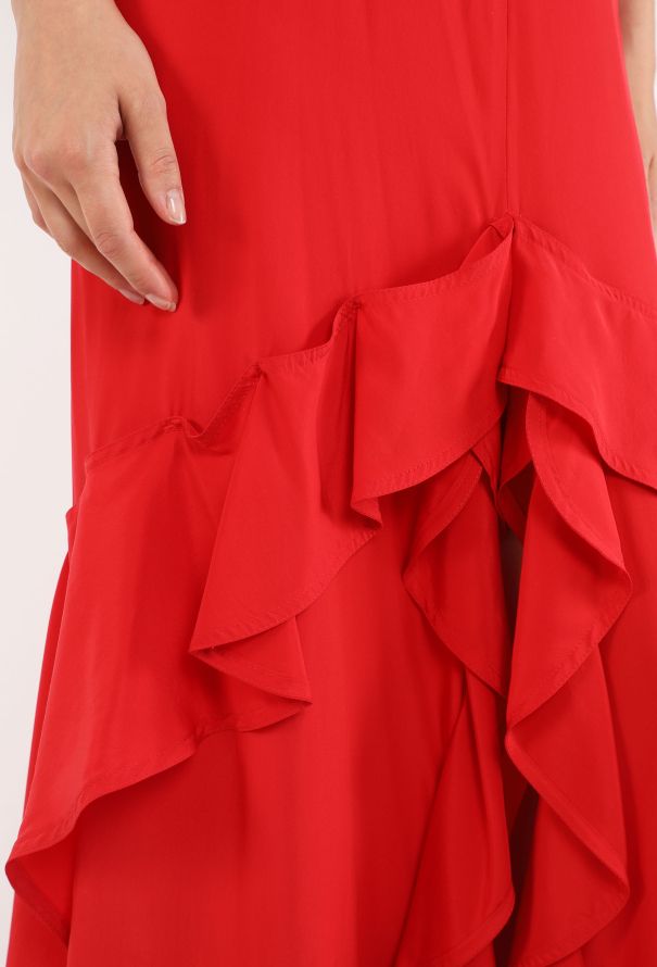 Saint Laurent Ruffled Silk Maxi Skirt, F/W 2003 - 7