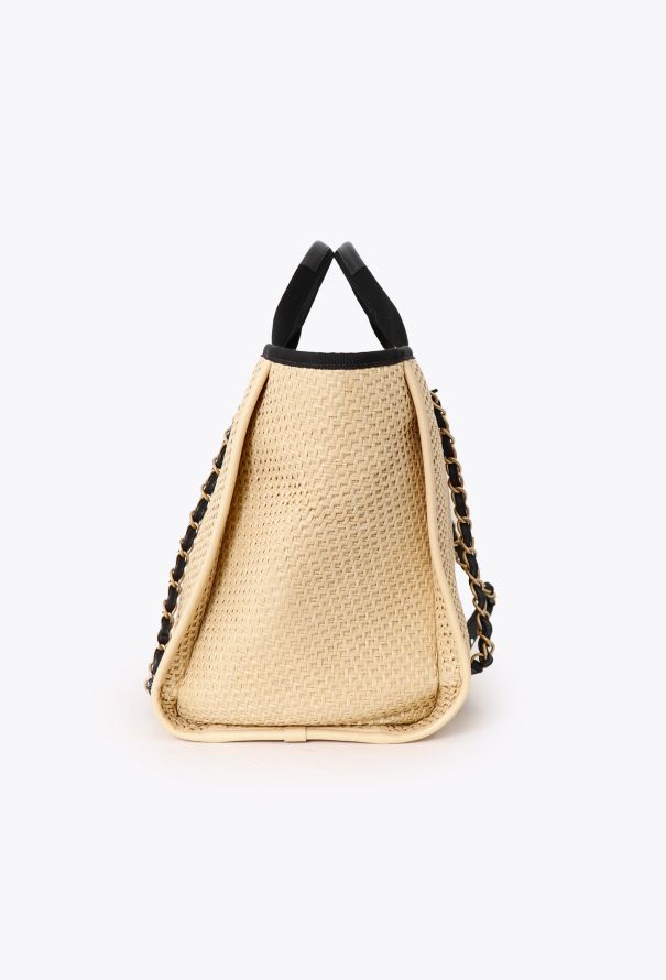 Chanel Raffia Medium Deauville Tote Bag - 5 Chanel Raffia Medium Deauville Tote Bag - 5
