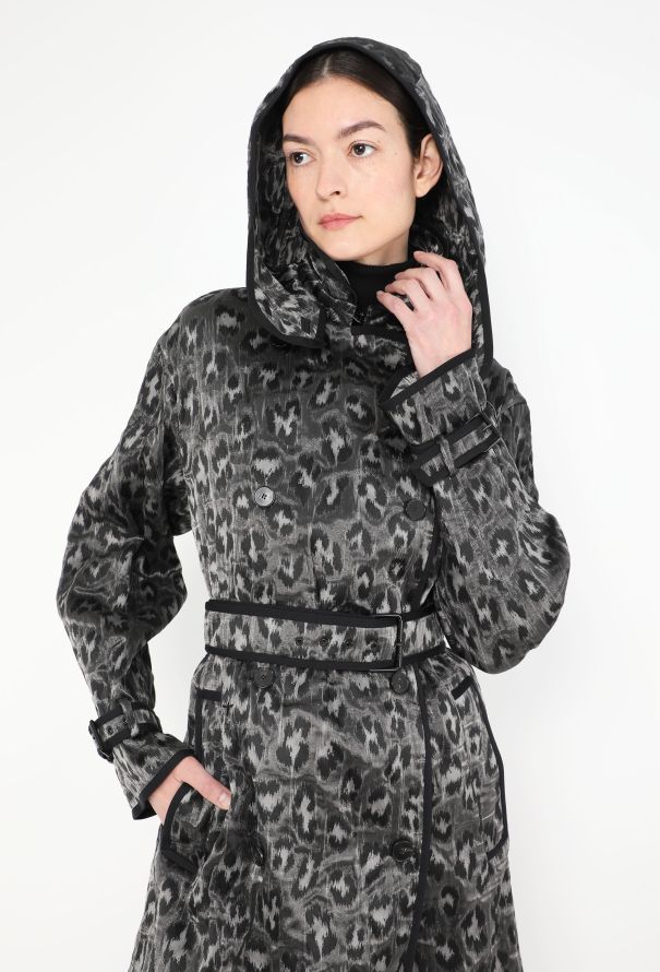 Dior Jacquard Leopard Print Trench - 6
