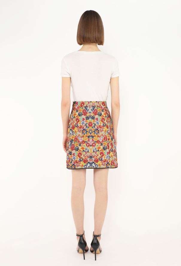 Céline Resort 2012 Floral Brocade Skirt - 5