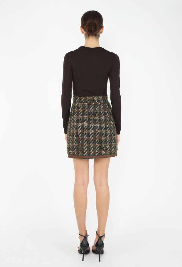 Chanel Fall 1991 Mohair Tweed Skirt - 5