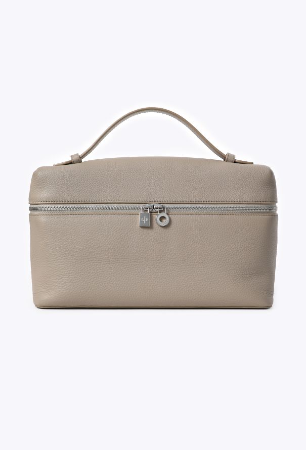 Loro Piana Taupe Extra Pocket L27 Bag - 1