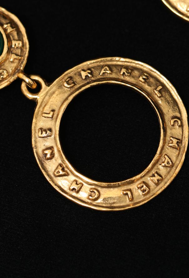 Chanel 1989 Castellane Gripoix Hoop Earrings - 4 Chanel 1989 Castellane Gripoix Hoop Earrings - 4