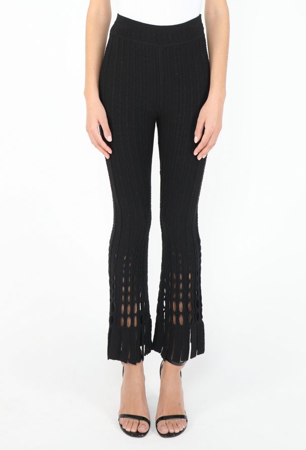 Alaïa CAMPAIGN 1993 Laser-Cut Ribbed Leggings - 3