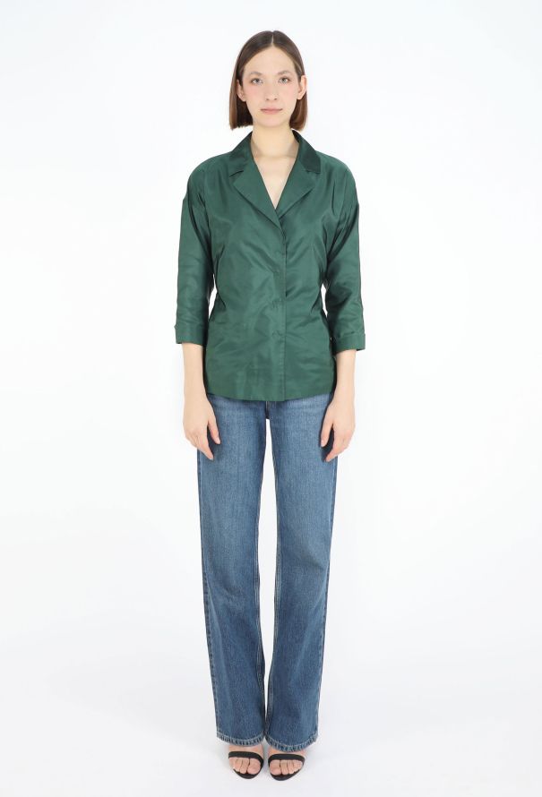 Prada ‘90s Silk Notched Blazer - 1