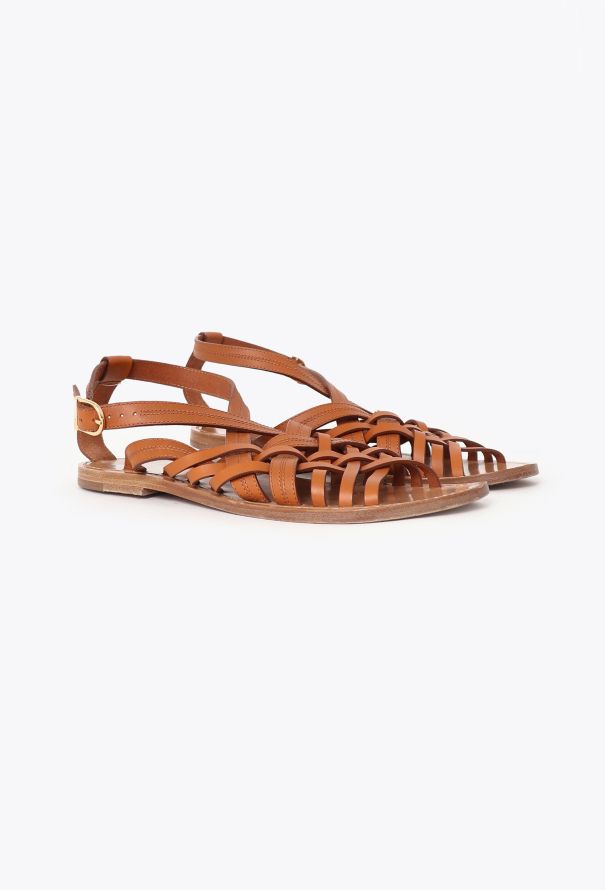 Céline 2021 Braided Calfskin Sandals - 3