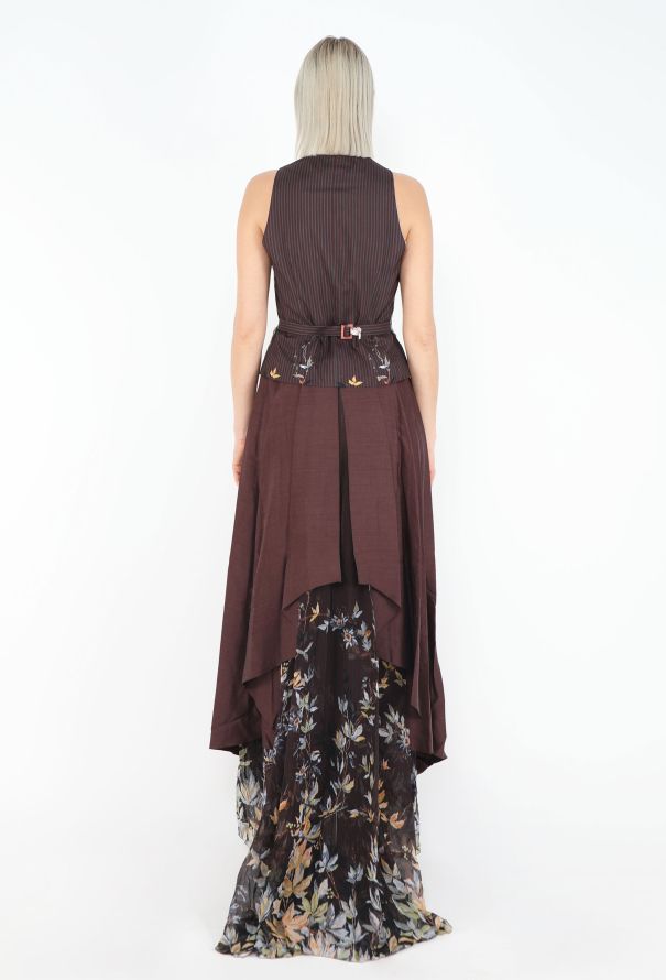 Chloé Spring 1998 Pinstripe Floral 4-Piece Ensemble - 10