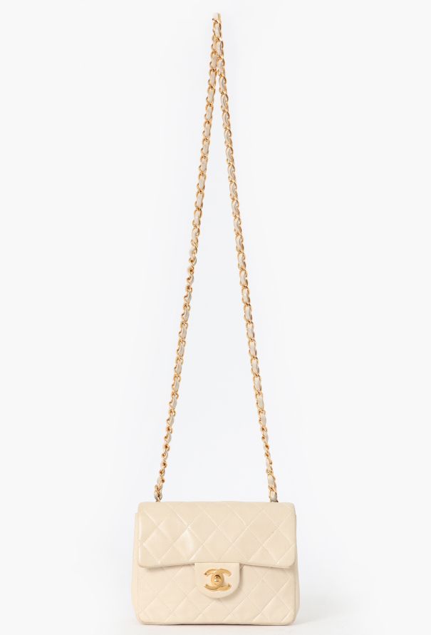Chanel White Mini Square Timeless Bag - 1