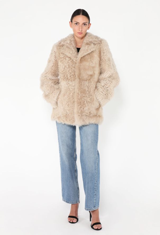 Saint Laurent Pre-Fall 2024 Shearling Fur Coat - 5