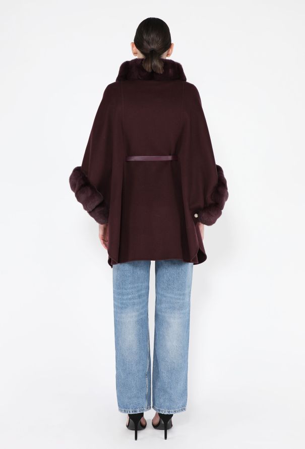 Loro Piana Cashmere & Fur Trim Salzburg Cape, 2024 - 6